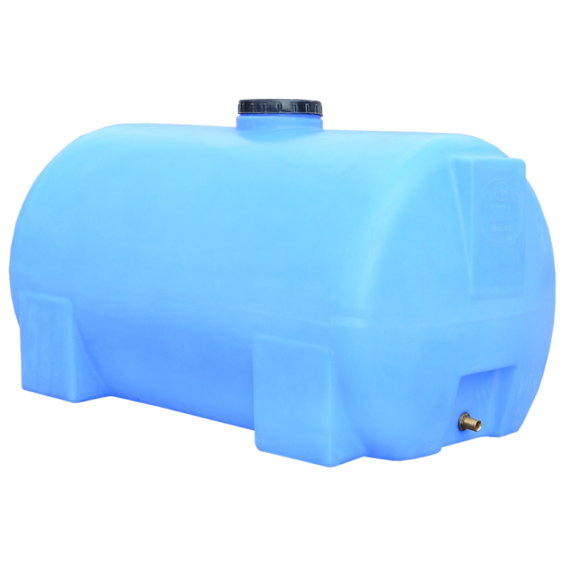 Бак 200 л горизонтальний ГО ПБ блакитний ПЛАСТ БАК